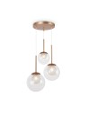 Maytoni Basic form Lampa Wisząca Szklane Kule 3xG9 20W Złoty MOD521PL-03G