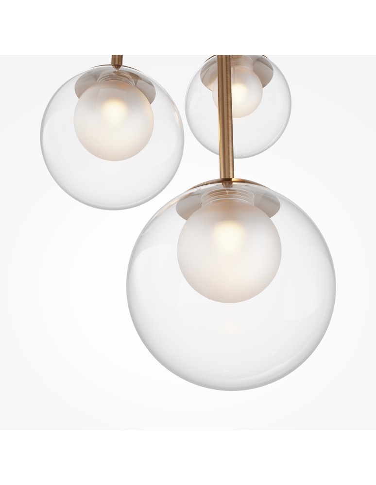 Maytoni Basic form Lampa Wisząca Szklane Kule 3xG9 20W Złoty MOD521PL-03G Maytoni Basic form Lampa Wisząca Szklane Kule 3xG9 20W Złoty MOD521PL-03G