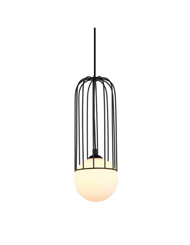 Lampy wiszące loftowe - ITALUX Simon Czarny Wisząca 1xG9 25W MDM-3938/1 BK - produkt kolory-swiatla.pl 1