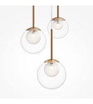 Maytoni Basic form Lampa Wisząca Szklane Kule 3xG9 20W Złoty MOD521PL-03G Maytoni Basic form Lampa Wisząca Szklane Kule 3xG9 20W Złoty MOD521PL-03G