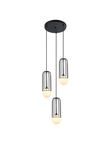 ITALUX Simon Czarny Wisząca 3xG9 25W MDM-3938/3 BK