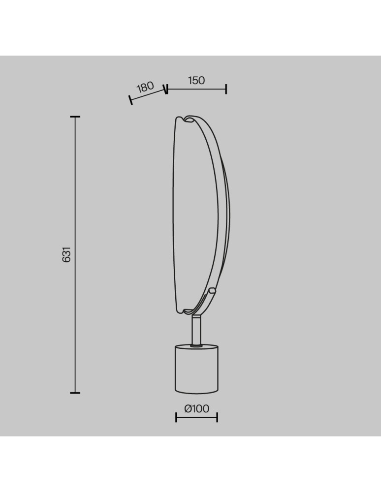 Maytoni Breeze Lampa Stołowa LED 15W 870lm 3000K Mosiądz MOD281TL-L15BS3K