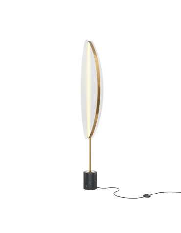 Maytoni Breeze Lampa Podłogowa LED 33W 1980lm 3000K Mosiądz MOD281FL-L33BS3K