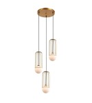 Lampy wiszące loftowe - ITALUX Simon Złoty Wisząca 3xG9 25W MDM-3938/3 GD - product 1