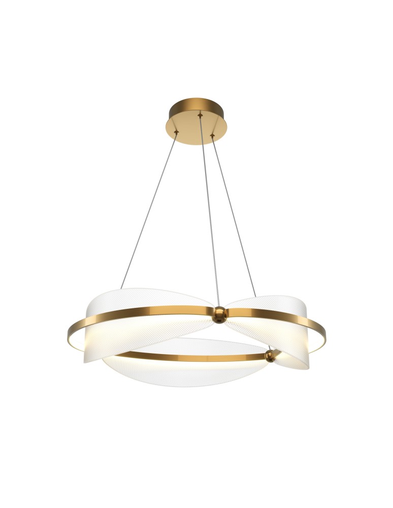 Maytoni Breeze Lampa Wisząca LED 45W 2700lm 3000K Mosiądz MOD281PL-L45BS3K
