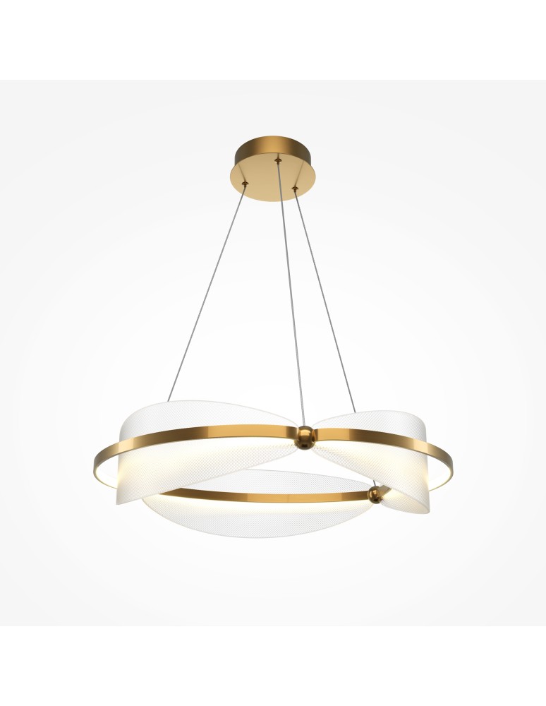 Maytoni Breeze Lampa Wisząca LED 45W 2700lm 3000K Mosiądz MOD281PL-L45BS3K