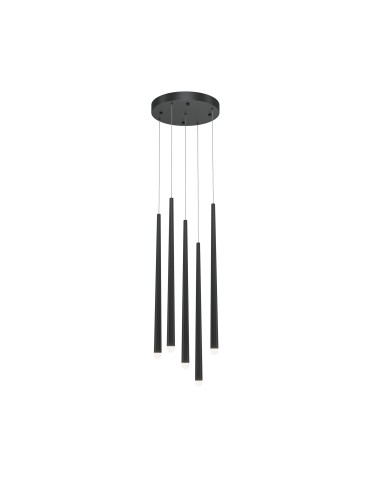 Maytoni Cascade Lampa Wisząca Sople LED 30W 1650lm 4000K Czarny MOD132PL-L28BK2