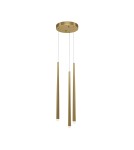 Maytoni Cascade Lampa Wisząca Sople 3xLED 18W 1600lm 4000K Mosiądz MOD132PL-L36BSK1 Maytoni Cascade Lampa Wisząca Sople 3xLED 18W 1600lm 4000K Mosiądz MOD132PL-L36BSK1