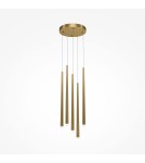 Lampy wiszące - Maytoni Cascade Lampa Wisząca Sople LED 30W 2650lm 4000K Mosiądz MOD132PL-L36BSK2 - product 1