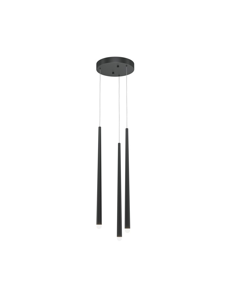 Maytoni Cascade Lampa Wisząca Sople LED 19W 1400lm Czarny MOD132PL-L18BK Maytoni Cascade Lampa Wisząca Sople LED 19W 1400lm Czarny MOD132PL-L18BK