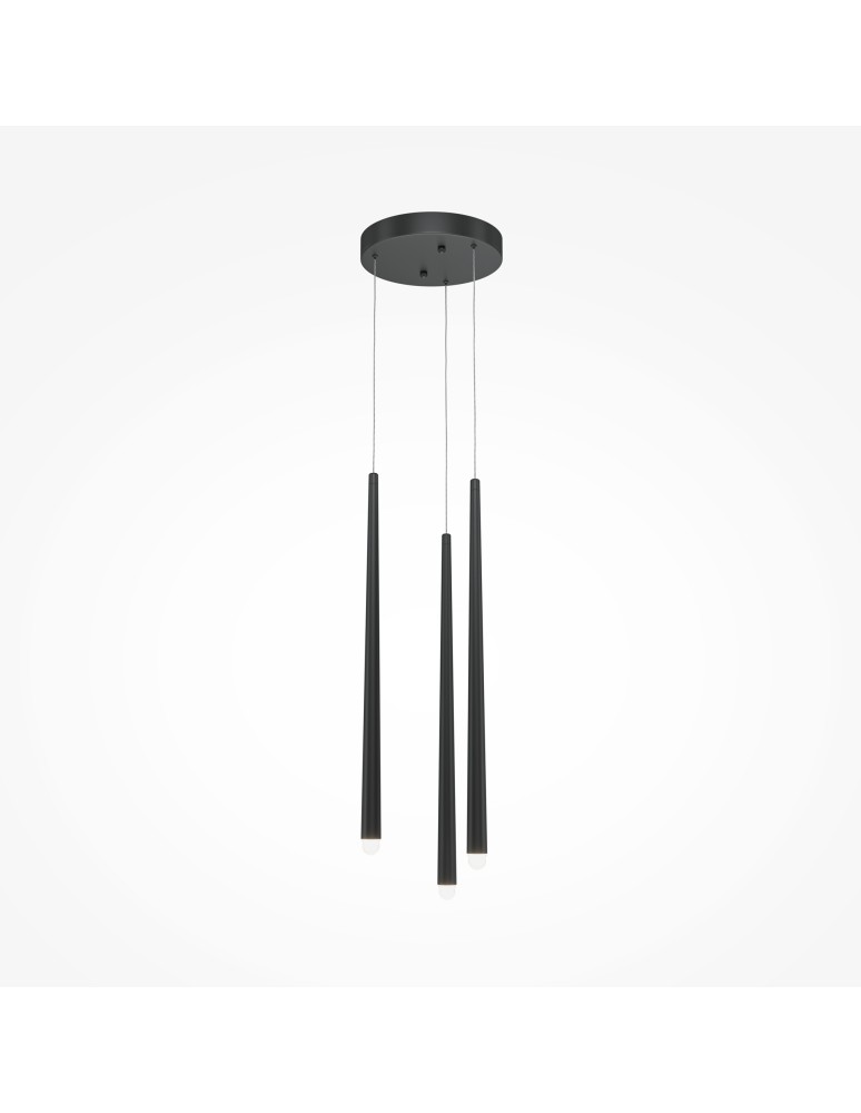 Maytoni Cascade Lampa Wisząca Sople LED 19W 1400lm Czarny MOD132PL-L18BK Maytoni Cascade Lampa Wisząca Sople LED 19W 1400lm Czarny MOD132PL-L18BK
