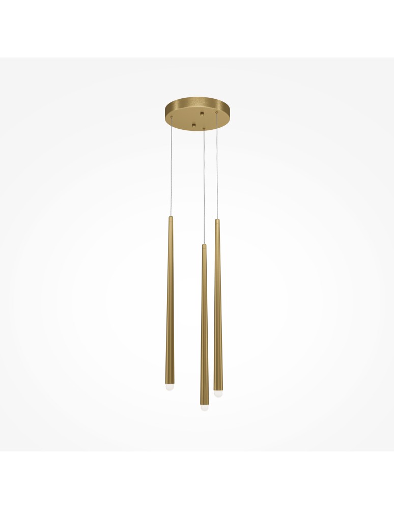 Maytoni Cascade Lampa Wisząca Sople LED 19W 1500lm Mosiądz MOD132PL-L18BSK Maytoni Cascade Lampa Wisząca Sople LED 19W 1500lm Mosiądz MOD132PL-L18BSK