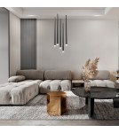 Maytoni Cascade Lampa Wisząca Sople LED 31W 2400lm Czarny MOD132PL-L30BK Maytoni Cascade Lampa Wisząca Sople LED 31W 2400lm Czarny MOD132PL-L30BK
