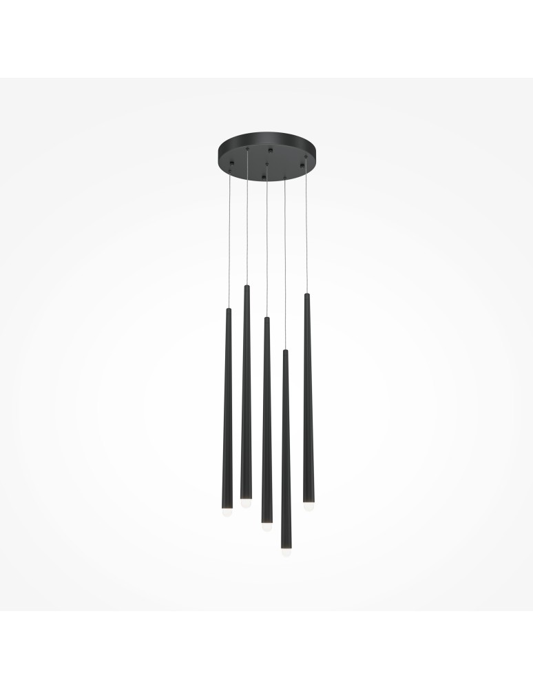 Maytoni Cascade Lampa Wisząca Sople LED 31W 2400lm Czarny MOD132PL-L30BK Maytoni Cascade Lampa Wisząca Sople LED 31W 2400lm Czarny MOD132PL-L30BK
