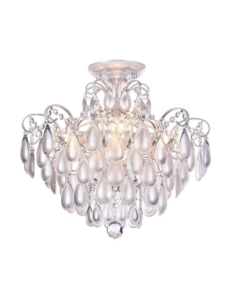 Maytoni Chabrol Żyrandol Nowoczesny 4xE14 40W Srebrny MOD056PL-04S Maytoni Chabrol Żyrandol Nowoczesny 4xE14 40W Srebrny MOD056PL-04S