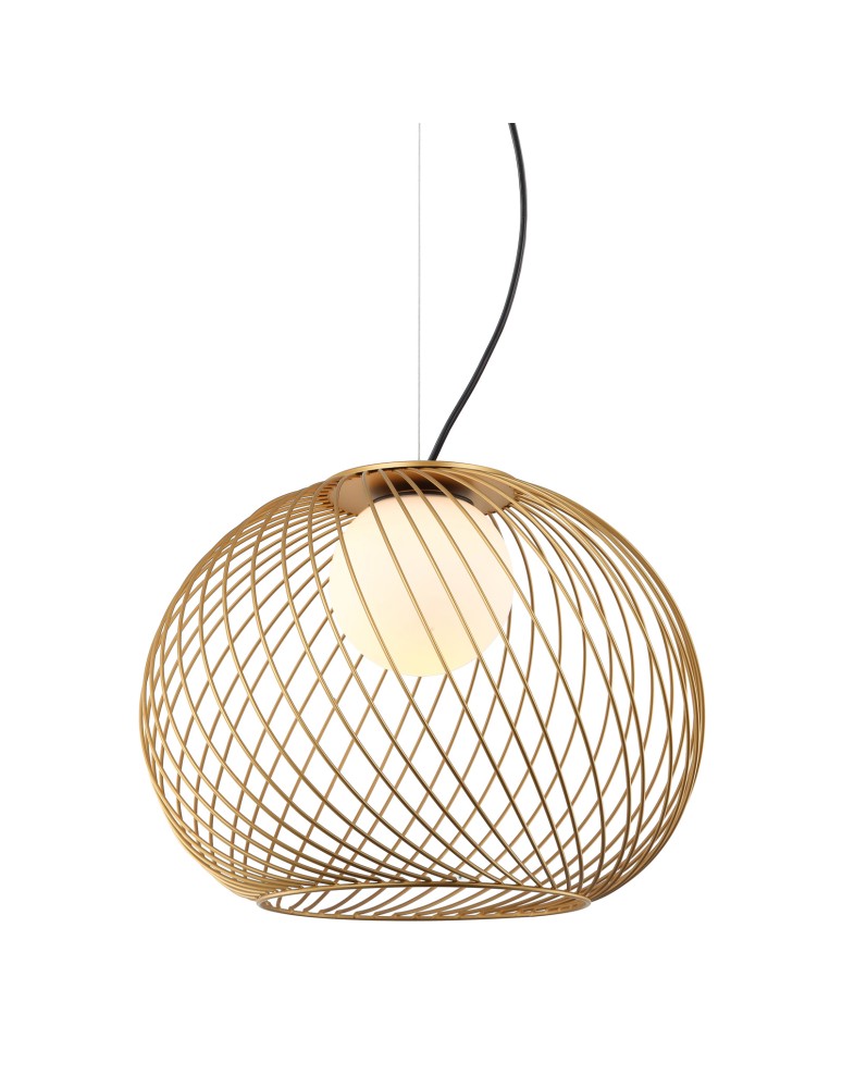 Lampy wiszące loftowe - ITALUX Clarisa Złoty Wisząca 1xE27 40W MDM-3842-1 GD - produkt kolory-swiatla.pl 1