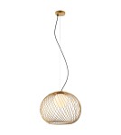 Lampy wiszące loftowe - ITALUX Clarisa Złoty Wisząca 1xE27 40W MDM-3842-1 GD - product 2