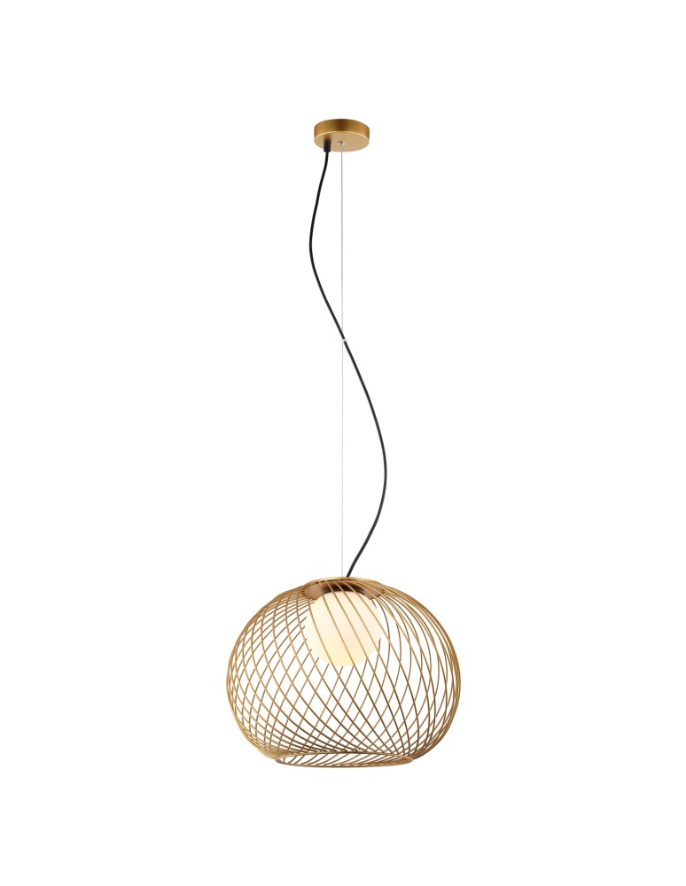 Lampy wiszące loftowe - ITALUX Clarisa Złoty Wisząca 1xE27 40W MDM-3842-1 GD - product kolory-swiatla.pl 2
