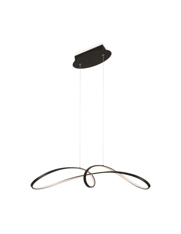 Maytoni Curve Lampa Wisząca Nowoczesna LED 42W 2800lm 4000K Czarny MOD156PL-L52B4K