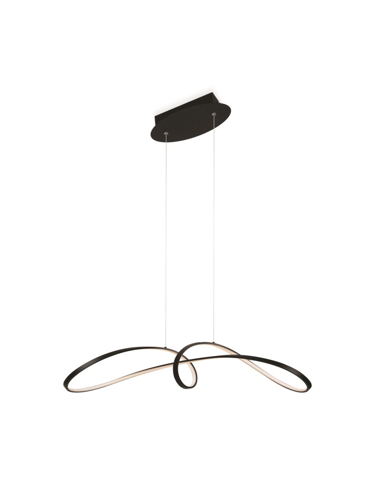 Maytoni Curve Lampa Wisząca Nowoczesna LED 42W 2800lm 4000K Czarny MOD156PL-L52B4K