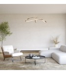 Maytoni Curve Lampa Wisząca Nowoczesna LED 42W 2800lm 4000K Złoty MOD156PL-L52G4K Maytoni Curve Lampa Wisząca Nowoczesna LED 42W 2800lm 4000K Złoty MOD156PL-L52G4K
