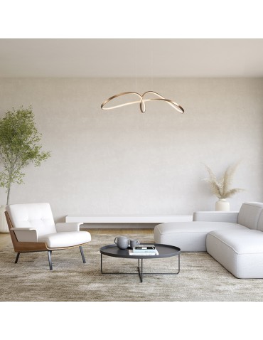Maytoni Curve Lampa Wisząca Nowoczesna LED 42W 2800lm 4000K Złoty MOD156PL-L52G4K - produkt 2