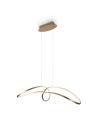 Maytoni Curve Lampa Wisząca Nowoczesna LED 42W 2800lm 4000K Złoty MOD156PL-L52G4K Maytoni Curve Lampa Wisząca Nowoczesna LED 42W 2800lm 4000K Złoty MOD156PL-L52G4K