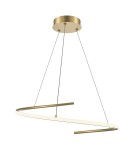 Maytoni Curve Lampa Wisząca Nowoczesna LED 31W 2100lm Mosiądz MOD242PL-L33BSK Maytoni Curve Lampa Wisząca Nowoczesna LED 31W 2100lm Mosiądz MOD242PL-L33BSK