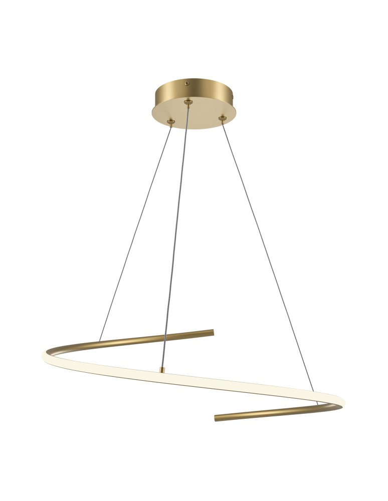 Maytoni Curve Lampa Wisząca Nowoczesna LED 31W 2100lm Mosiądz MOD242PL-L33BSK Maytoni Curve Lampa Wisząca Nowoczesna LED 31W 2100lm Mosiądz MOD242PL-L33BSK