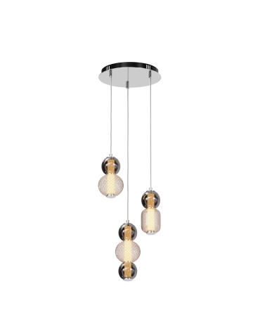Maytoni Drop Lampa Wisząca LED 33W 4000lm 3000K Chrom MOD273PL-L33CH3K