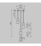 Maytoni Drop Lampa Wisząca LED 33W 4000lm 3000K Chrom MOD273PL-L33CH3K Maytoni Drop Lampa Wisząca LED 33W 4000lm 3000K Chrom MOD273PL-L33CH3K