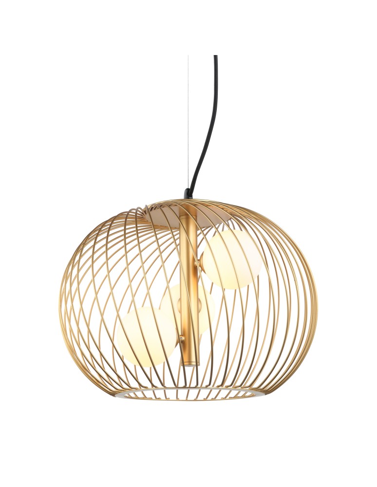 Lampy wiszące loftowe - ITALUX Clarisa Złoty Wisząca 3xG9 25W MDM-3843-3 GD - produkt kolory-swiatla.pl 1