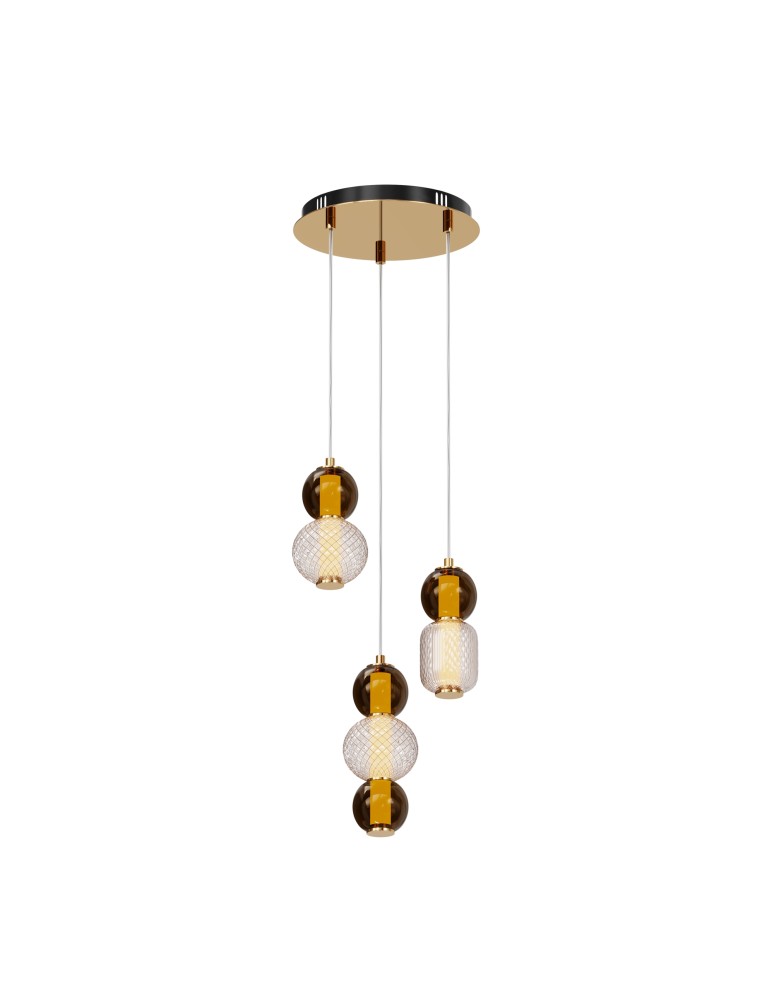 Maytoni Drop Lampa Wisząca LED 33W 4000lm 3000K Złoty MOD273PL-L33G3K