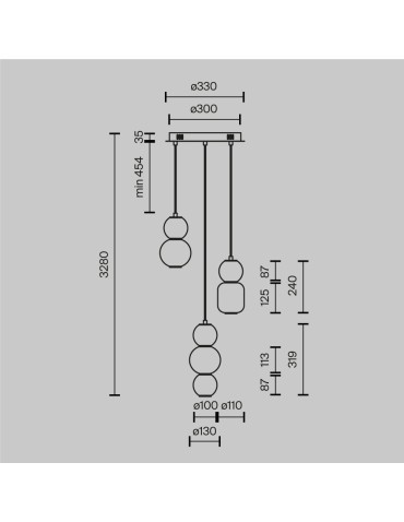 Maytoni Drop Lampa Wisząca LED 33W 4000lm 3000K Złoty MOD273PL-L33G3K - produkt 2
