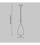 Lampy wiszące - Maytoni Duality Lampa Wisząca 1xE27 60W Czarny MOD271PL-01B8 - product 3