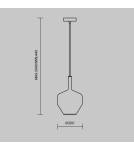 Lampy wiszące - Maytoni Duality Lampa Wisząca 1xE27 60W Czarny MOD271PL-01B4 - product 3