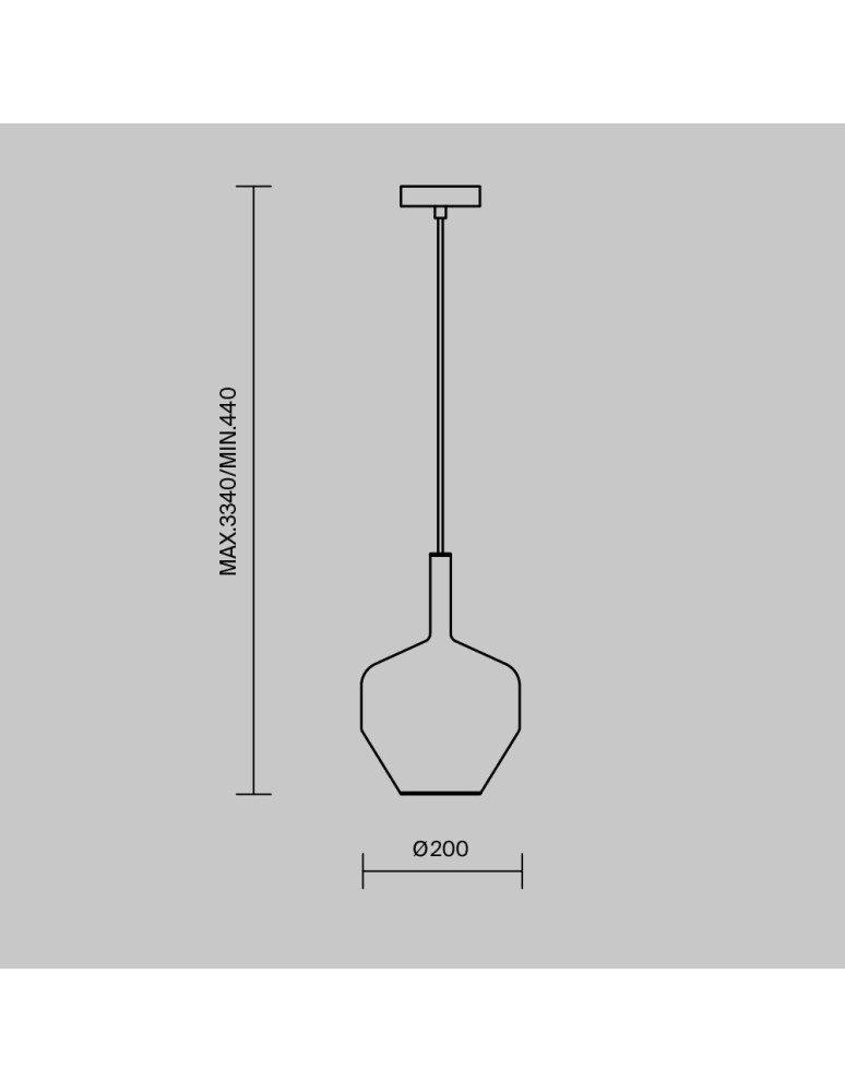 Lampy wiszące - Maytoni Duality Lampa Wisząca 1xE27 60W Czarny MOD271PL-01B4 - product kolory-swiatla.pl 3
