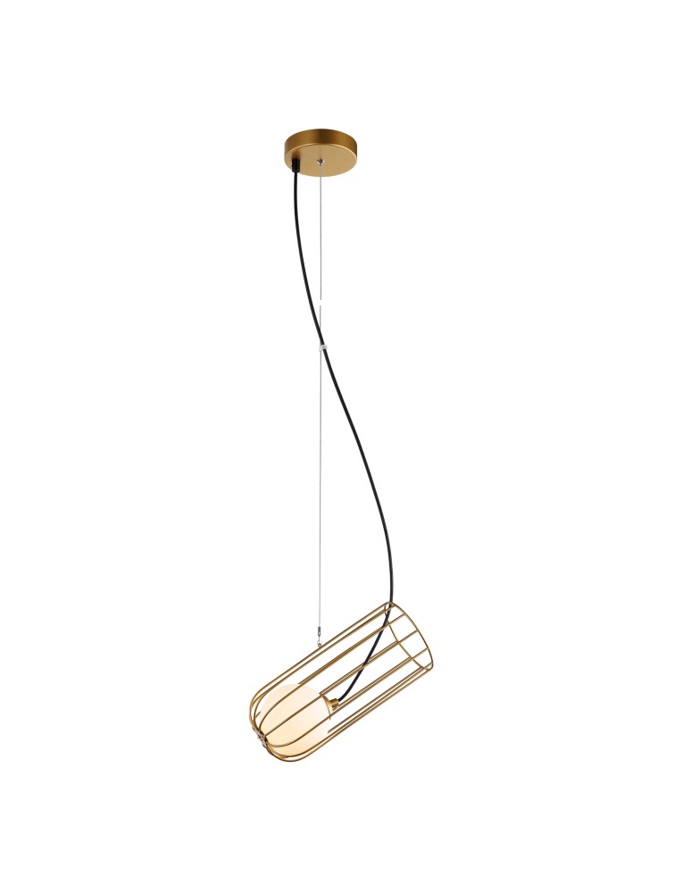 Lampy wiszące loftowe - ITALUX Coco Złoty Wisząca 1xG9 25W MDM-3941/1 GD - produkt kolory-swiatla.pl 1