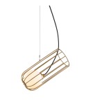 Lampy wiszące loftowe - ITALUX Coco Złoty Wisząca 1xG9 25W MDM-3941/1 GD - product 2