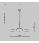 Maytoni El Lampa Wisząca LED 12W 800lm 3000K Biały MOD041PL-L15W3K1 Maytoni El Lampa Wisząca LED 12W 800lm 3000K Biały MOD041PL-L15W3K1