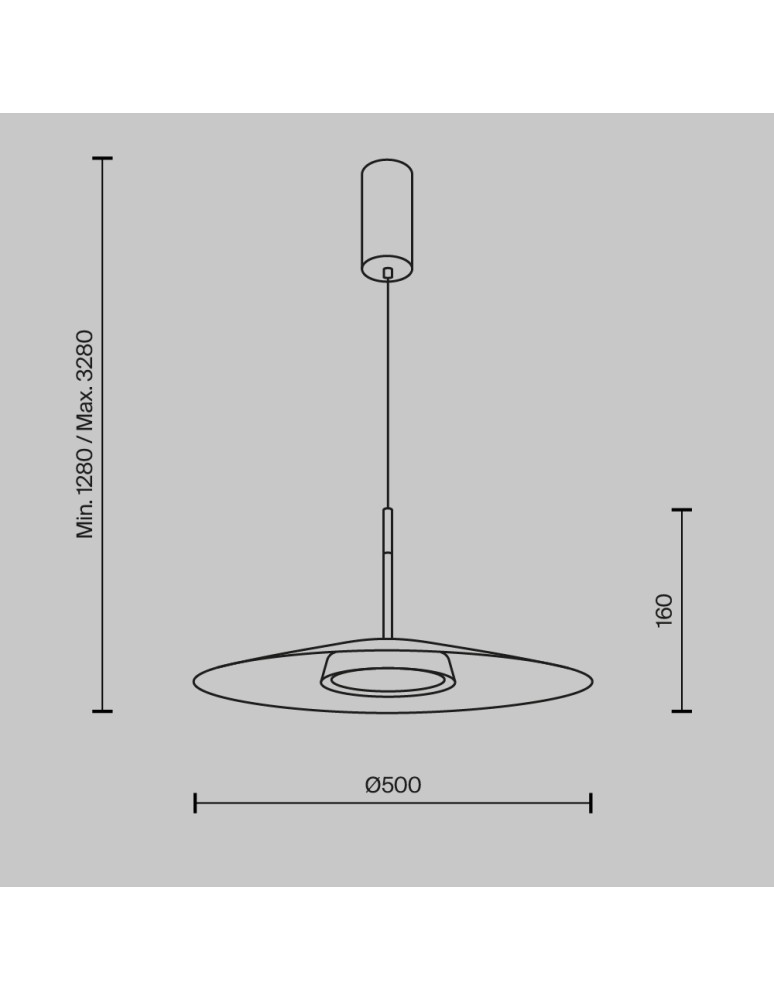 Maytoni El Lampa Wisząca LED 12W 800lm 3000K Biały MOD041PL-L15W3K1 Maytoni El Lampa Wisząca LED 12W 800lm 3000K Biały MOD041PL-L15W3K1