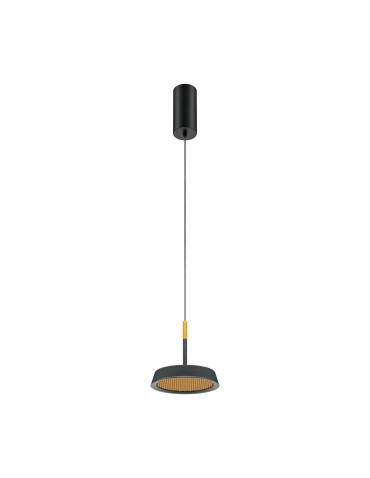 Maytoni El Lampa Wisząca LED 12W 650lm 3000K Czarny, Złoty MOD041PL-L15GB3K