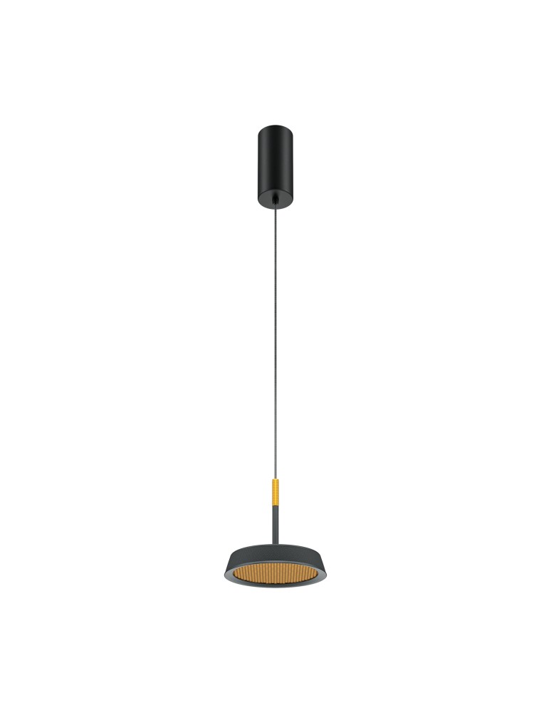 Maytoni El Lampa Wisząca LED 12W 650lm 3000K Czarny, Złoty MOD041PL-L15GB3K