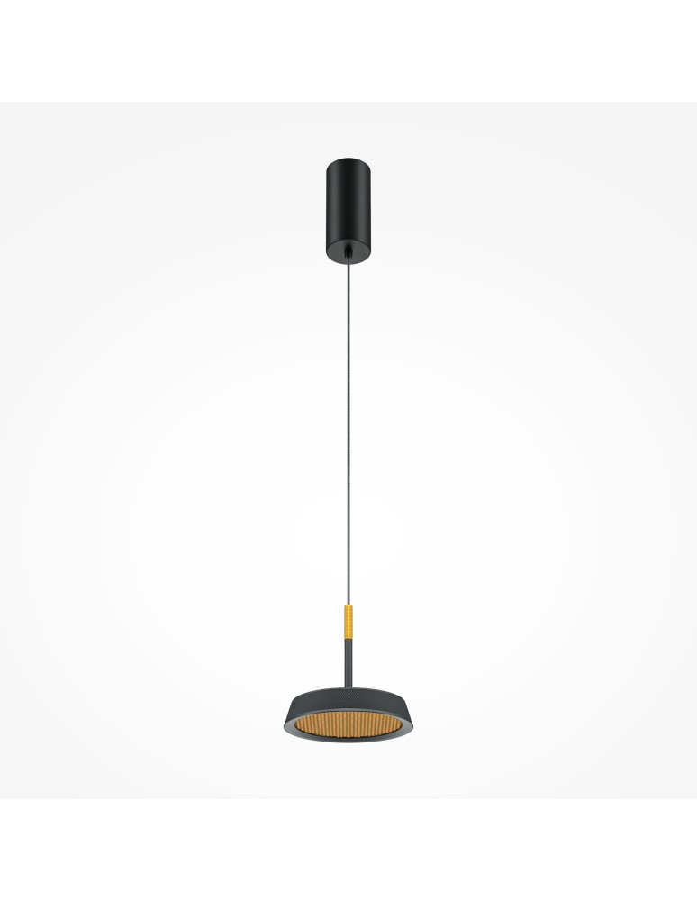 Maytoni El Lampa Wisząca LED 12W 650lm 3000K Czarny, Złoty MOD041PL-L15GB3K Maytoni El Lampa Wisząca LED 12W 650lm 3000K Czarny, Złoty MOD041PL-L15GB3K