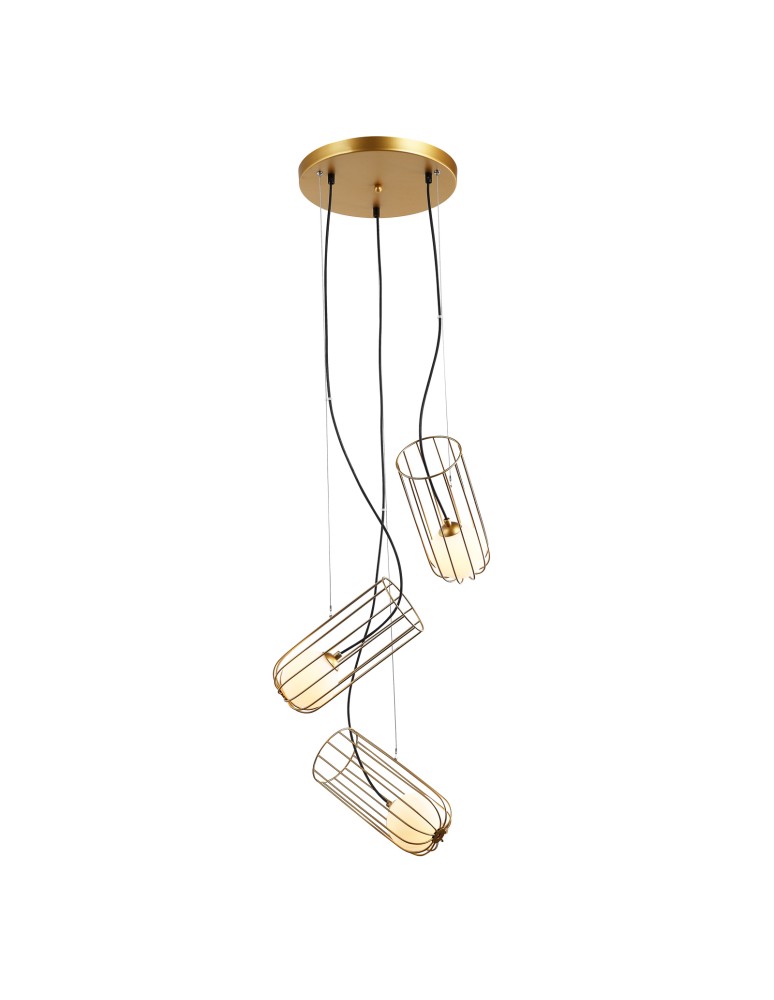Lampy wiszące loftowe - ITALUX Coco Złoty Wisząca 3xG9 25W MDM-3941/3 GD - produkt kolory-swiatla.pl 1