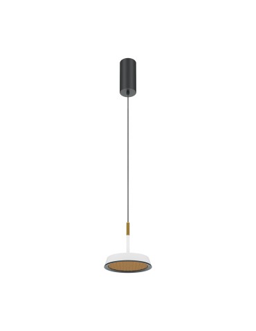 Maytoni El Lampa Wisząca LED 12W 800lm 3000K Biały, Złoty MOD041PL-L15WG3K