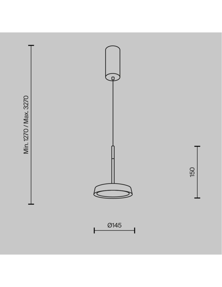 Maytoni El Lampa Wisząca LED 12W 800lm 3000K Biały, Złoty MOD041PL-L15WG3K Maytoni El Lampa Wisząca LED 12W 800lm 3000K Biały, Złoty MOD041PL-L15WG3K