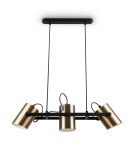 Lampy wiszące - Maytoni Elori Lampa Wisząca 3xE27 50W Czarny, Mosiądz MOD079PL-03BBS - product 1