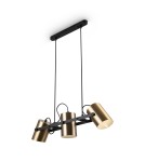 Lampy wiszące - Maytoni Elori Lampa Wisząca 3xE27 50W Czarny, Mosiądz MOD079PL-03BBS - product 2