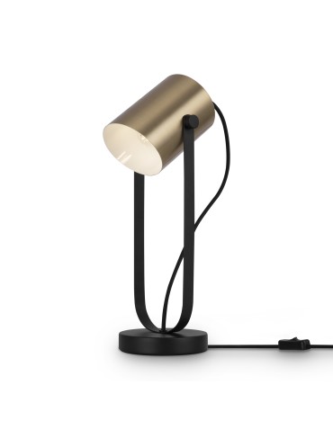 Maytoni Elori Lampa Stołowa 1xE27 25W Czarny, Mosiądz MOD079TL-01BBS